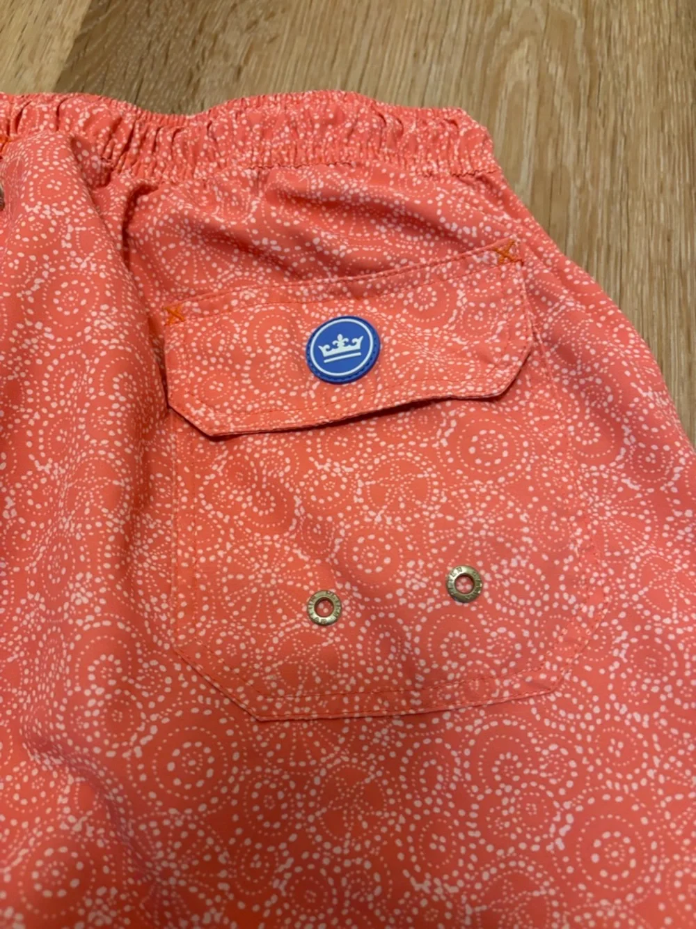 Peter Millar Coral Patterned Men’s Swim Trunks